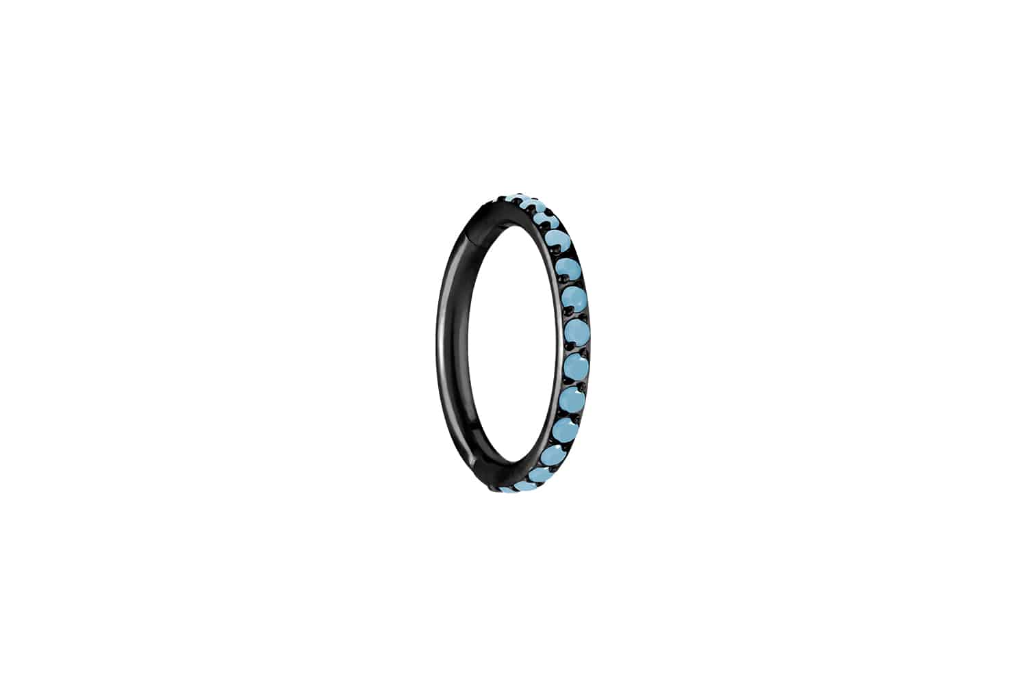Titan Segmentring Clicker EINGEFASSTE SYNTHETISCHE TÜRKISE